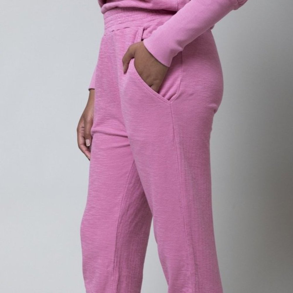NWT $195 Sz M A Piece Apart Pink Peony Dinas Jogger Sweatpants